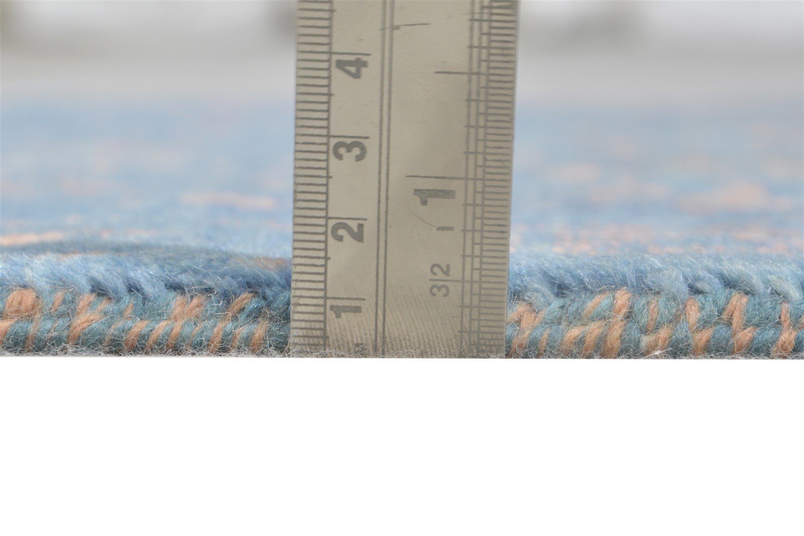 Wool / Silk Blue Rug 2'6"x4 Modern Hand Knotted Oriental Abstract Small Carpet   7864590729365