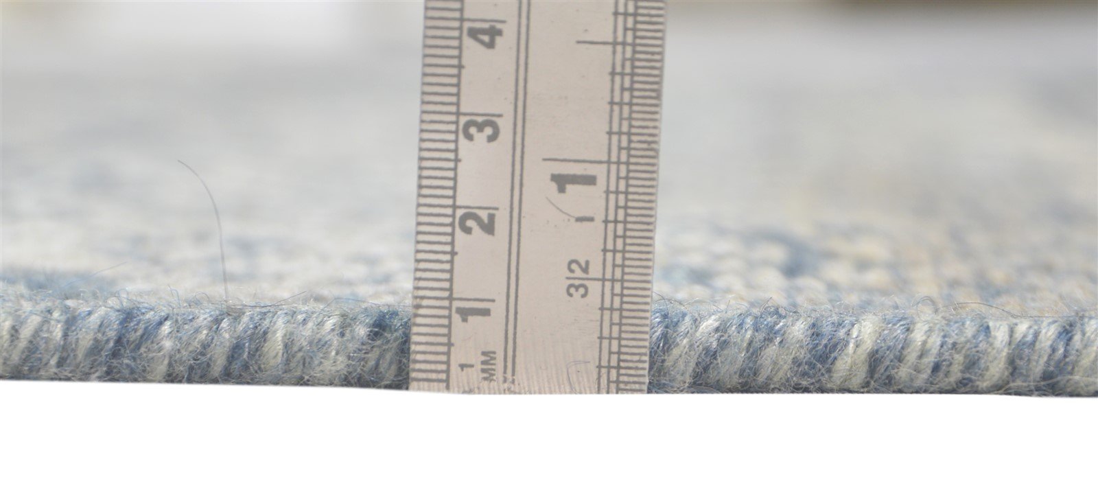 Wool Silk Blue Rug 5X9 Modern Hand Knotted Scandinavian Floral Room Size Carpet   7860678361237