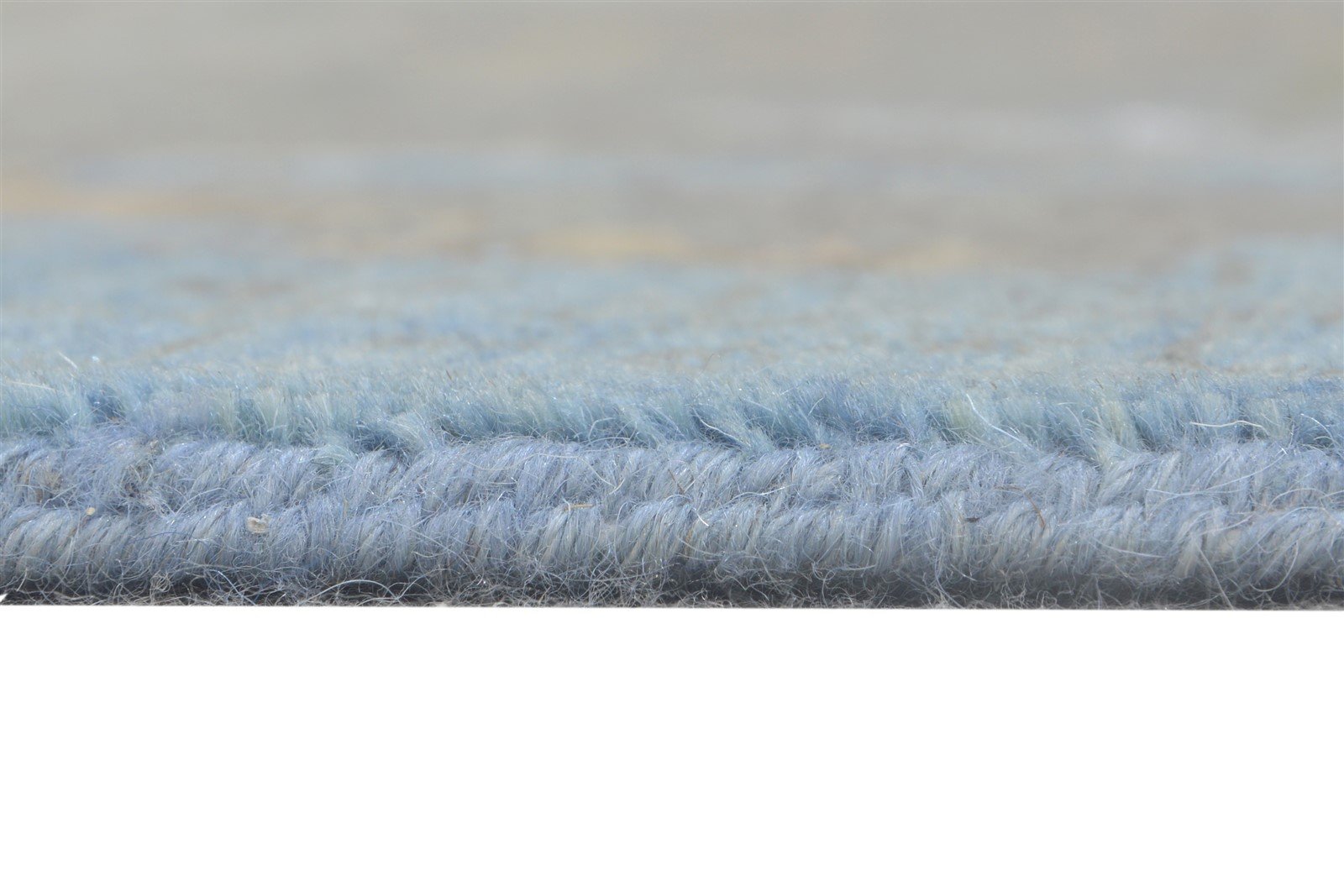 Wool / Silk Blue Rug 8X10 Modern Hand Knotted American Abstract Large Carpet   7864601510037
