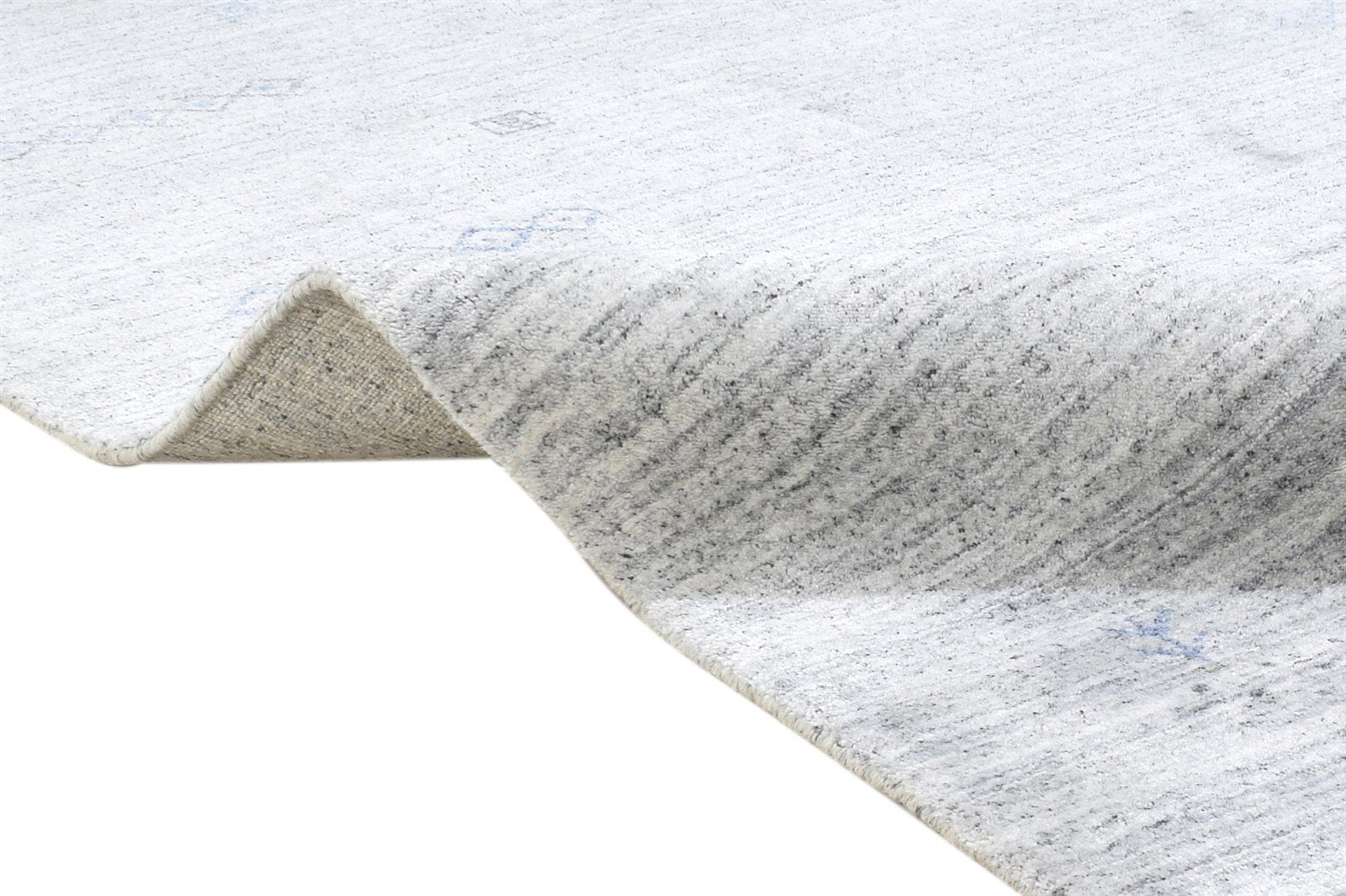 Wool Silk Grey Rug 4' X 6' Persian Handloom Gabbeh Tribal Room Size Carpet   7864886362261