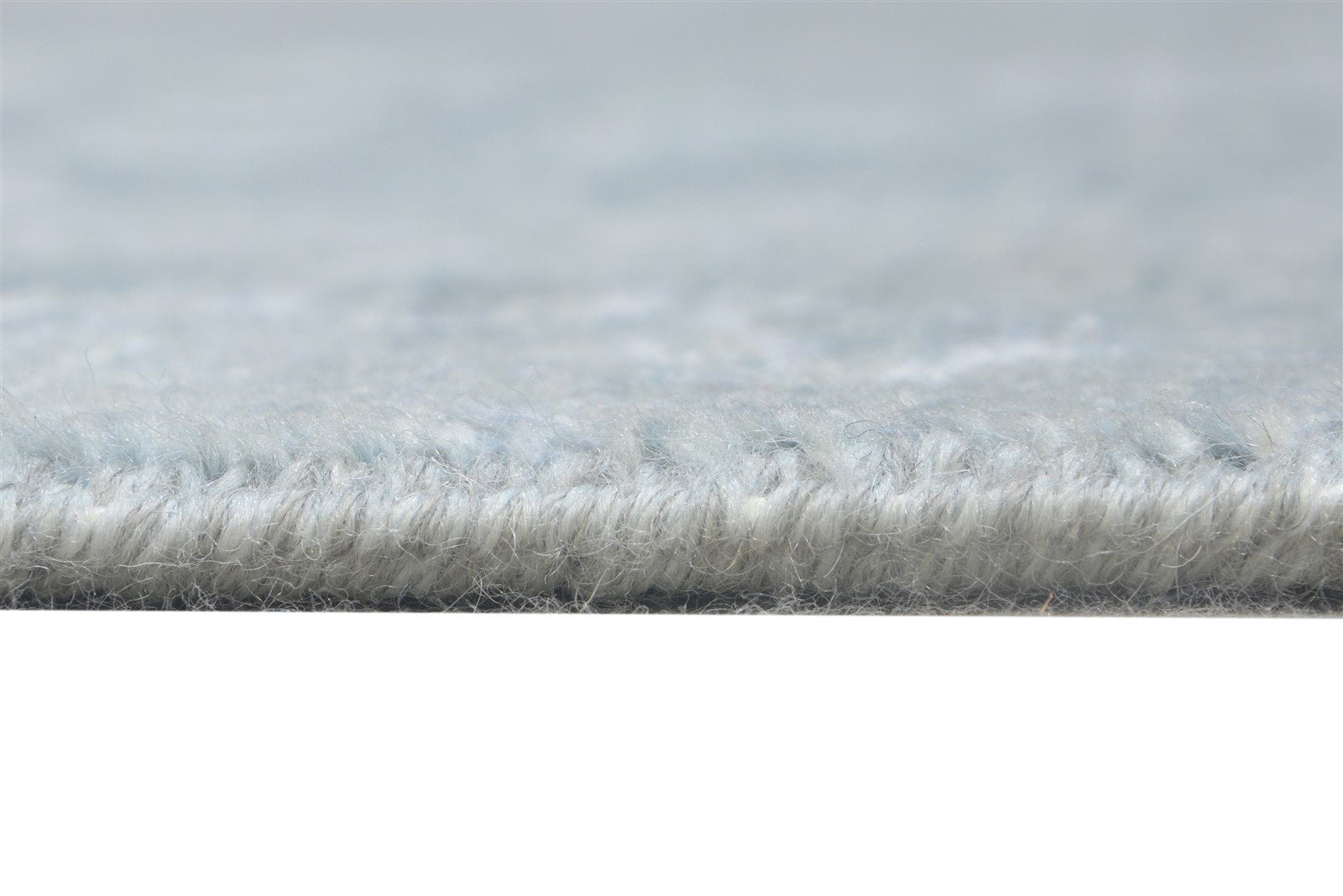 Wool / Silk Grey Rug 4X6 Modern Hand Knotted Oriental Abstract Room Size Carpet   7864591843477