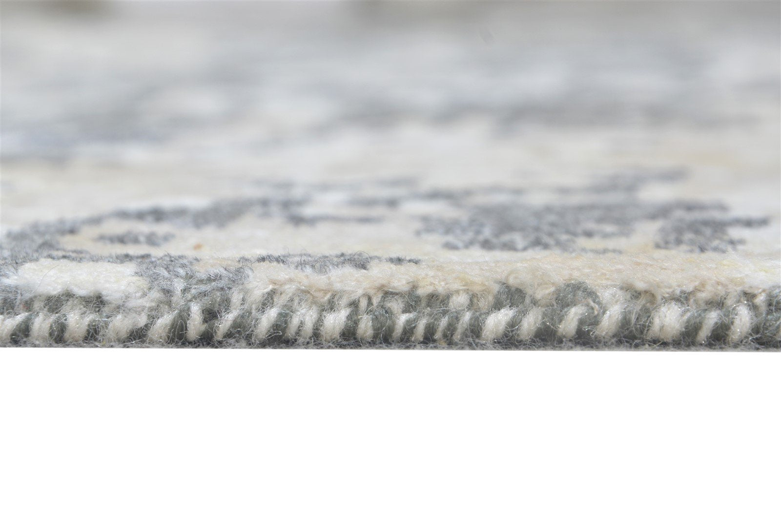 Wool / Silk Grey Rug 8X10 Modern Hand Knotted American Abstract Large Carpet   7864605999253