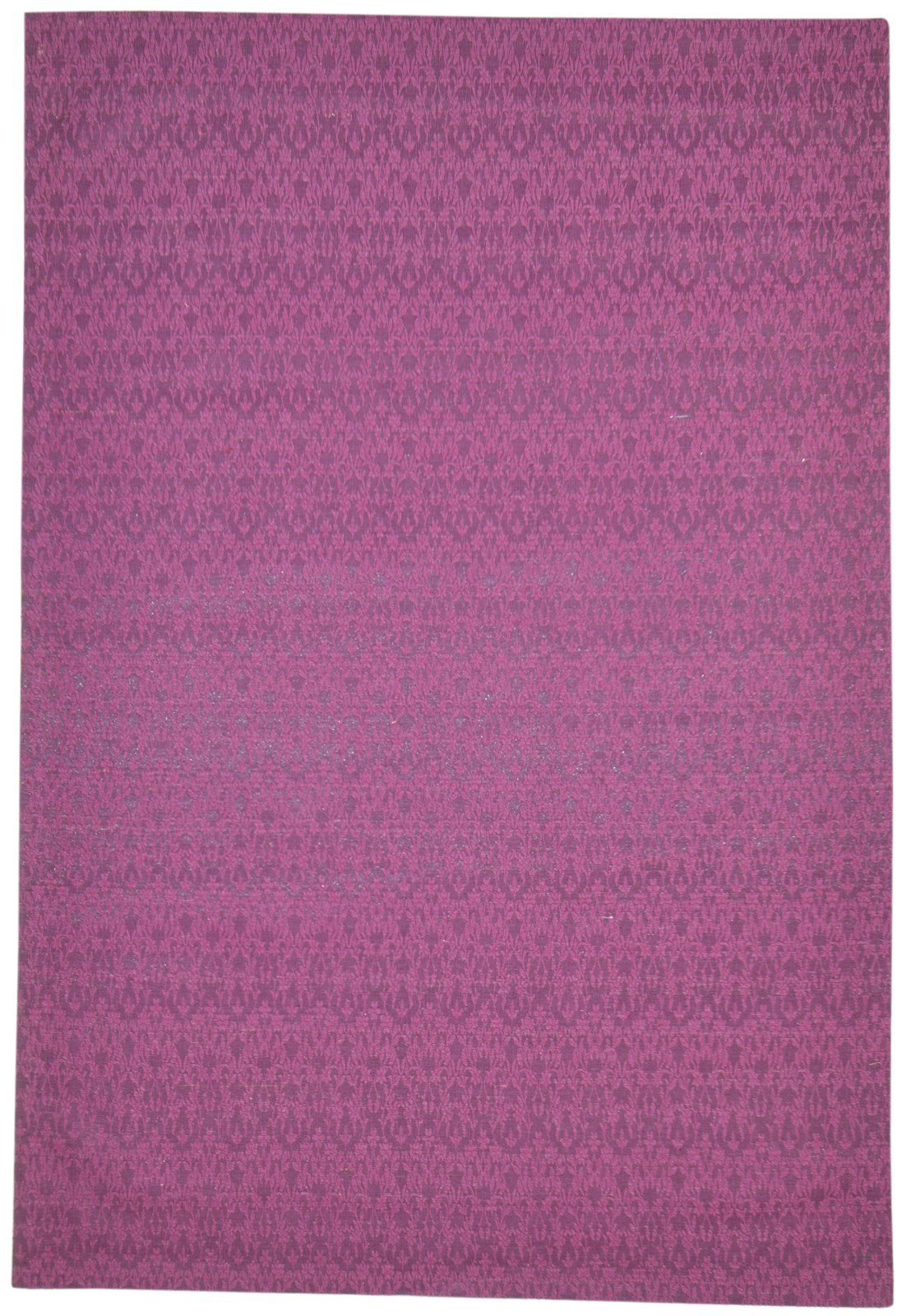 Wool / Silk Purple Rug 5X7 Modern Jacquard Loom French Floral Room Size Carpet   7864178671765