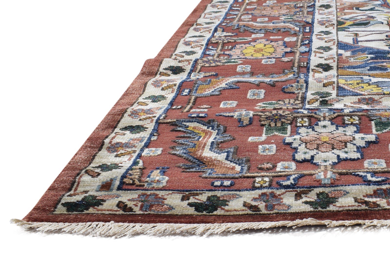 Wool / Silk Rust Rug 8' X 10' Persian Hand Knotted Serapi Oriental Large Carpet   7865000493205