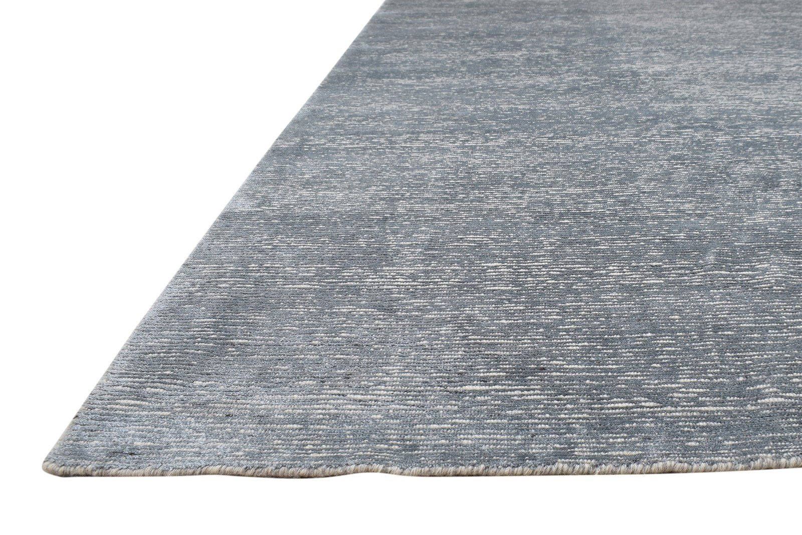 Wool / Silk Silver Rug 6X9 Modern Hand Knotted Scandinavian Solid Room Size   7864171921557