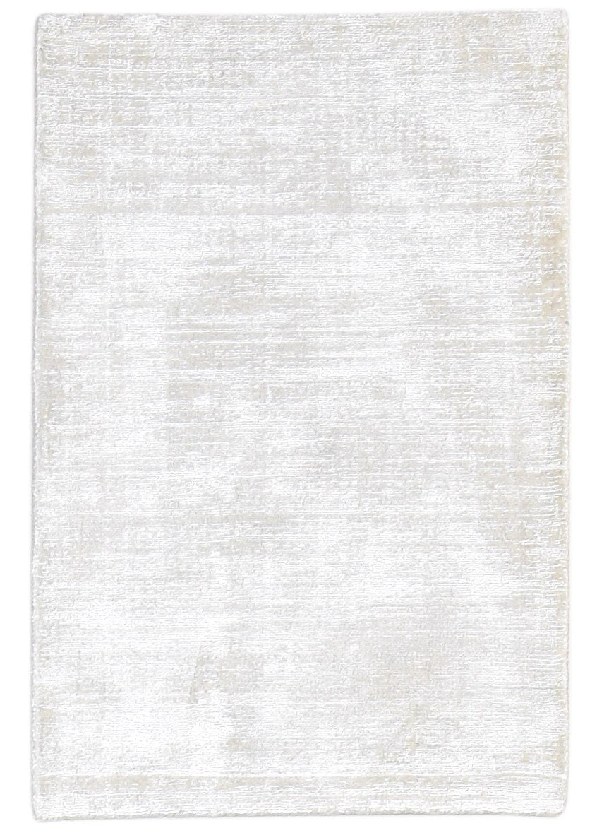 Wool Silver Rug 2' X 3' Modern Handloom Scandinavian Solid Small Carpet   7864216158357