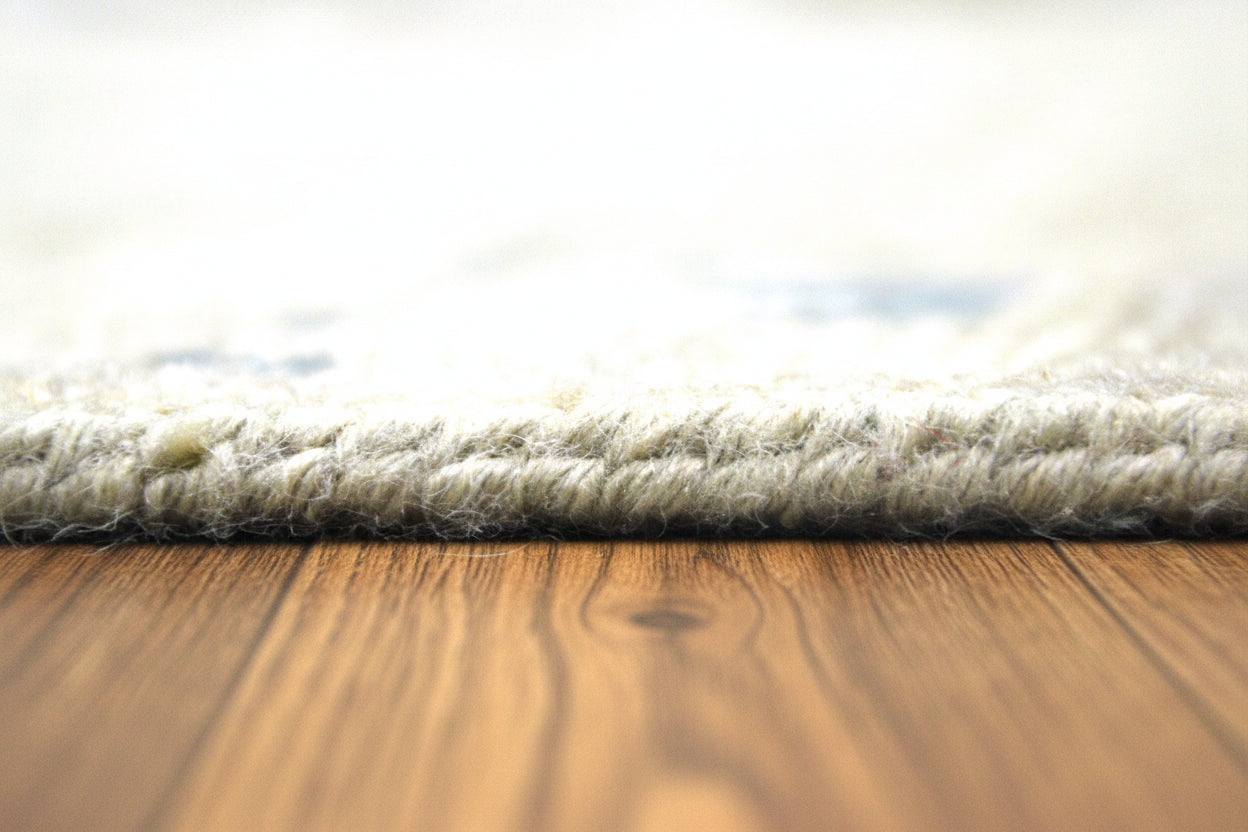 Ziba Medallion Hand-Knotted Oriental Rug – Sage Green & Beige Persian Area Rug   9197757989013