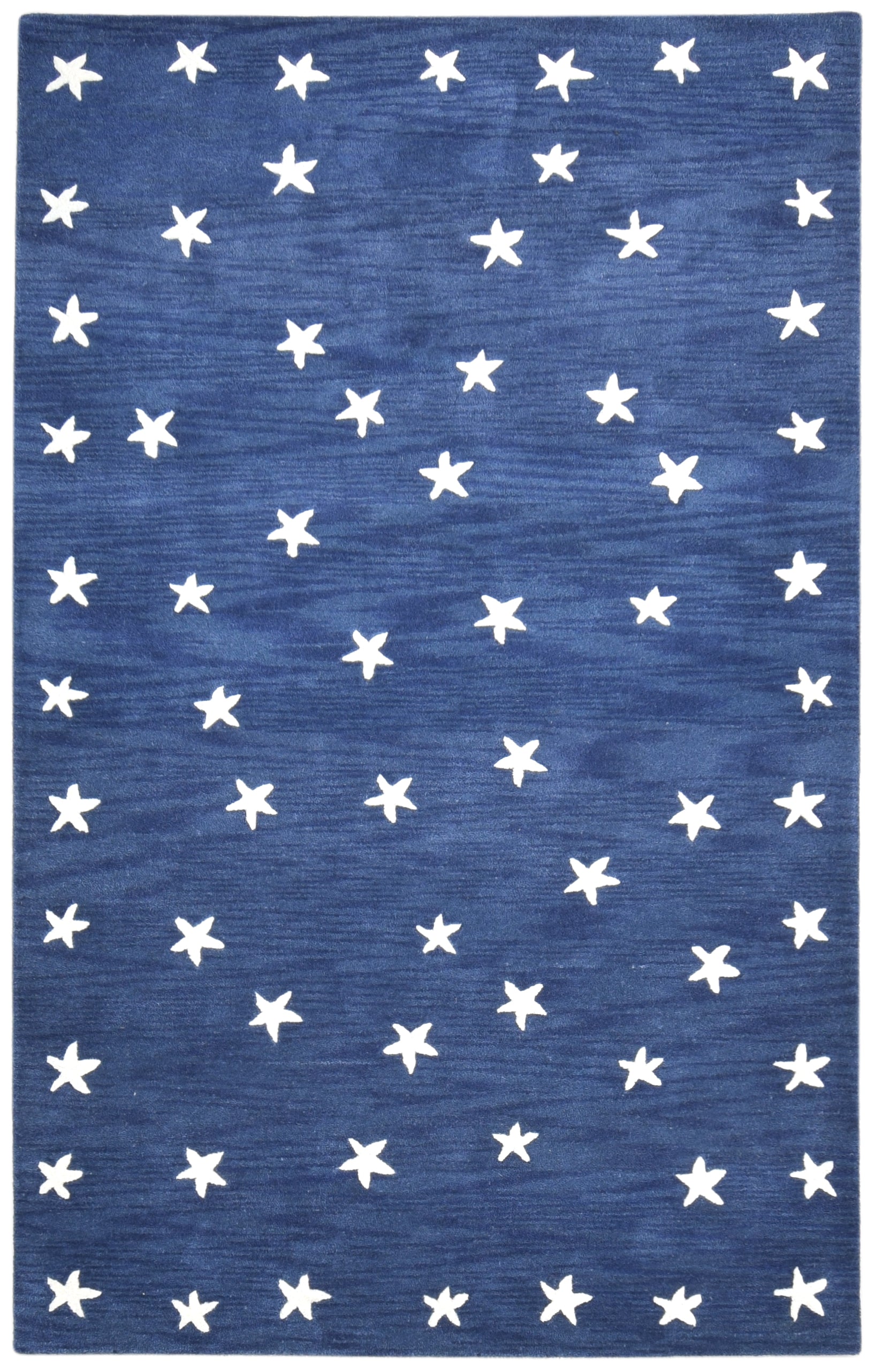 Star Rug Blue Kids Rug Blue Starry Skies Blue Rug Nursery Rug Star Blue Rug 