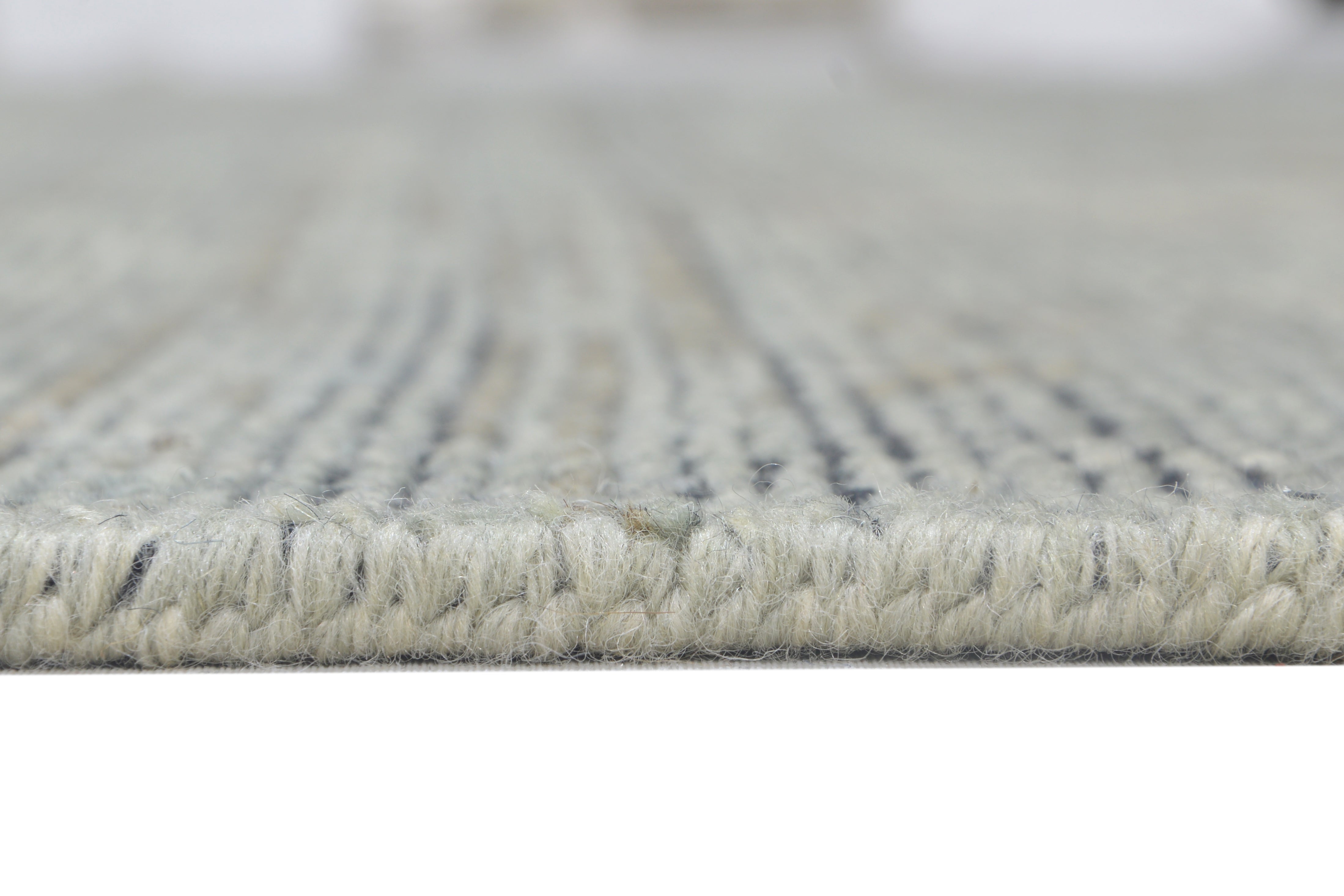 Randall Wool Gray Hand-Knotted Kashan Persian Rug   8881896947861