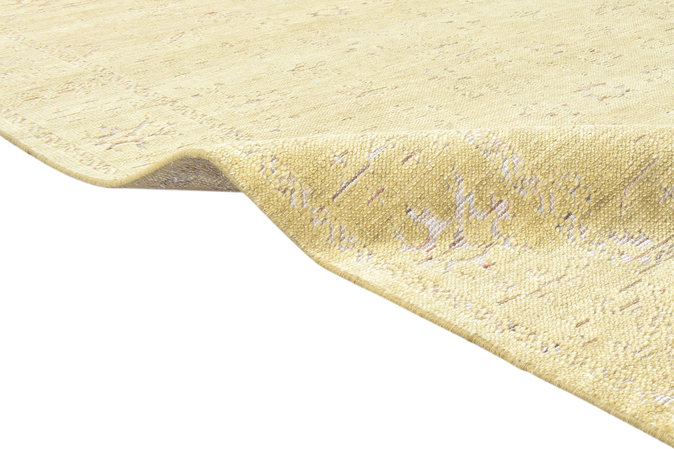 Katrin Yellow Gold Hand-Knotted Wool Oushak Rug