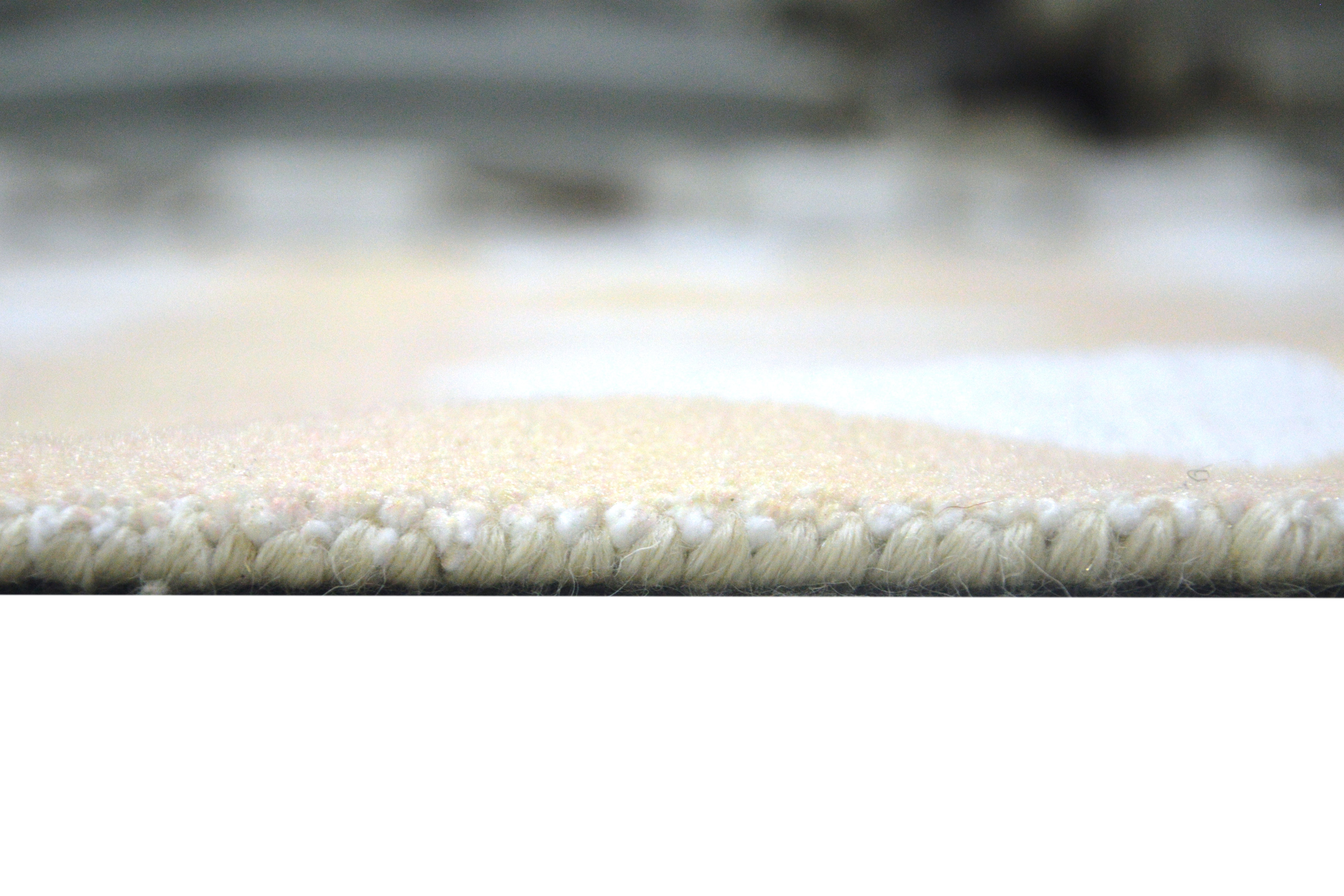 Juni Polka Dot Beige Handmade Kids Nursery Plush Soft Rug