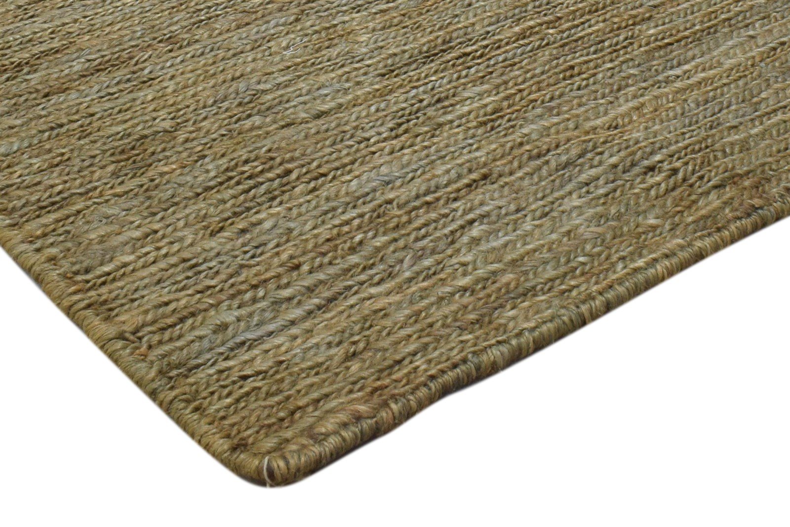 2' X 3' Rug Jute Brown Modern Hand Knotted Scandinavian Solid Small Carpet 