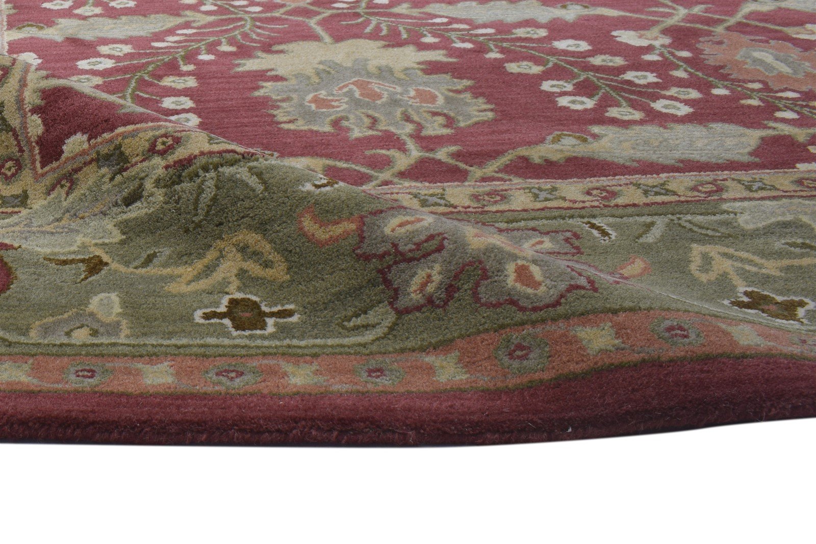 Hand Tufted Red Wool Rug 8' X 10' Persian Kashan Oriental Large Carpet 