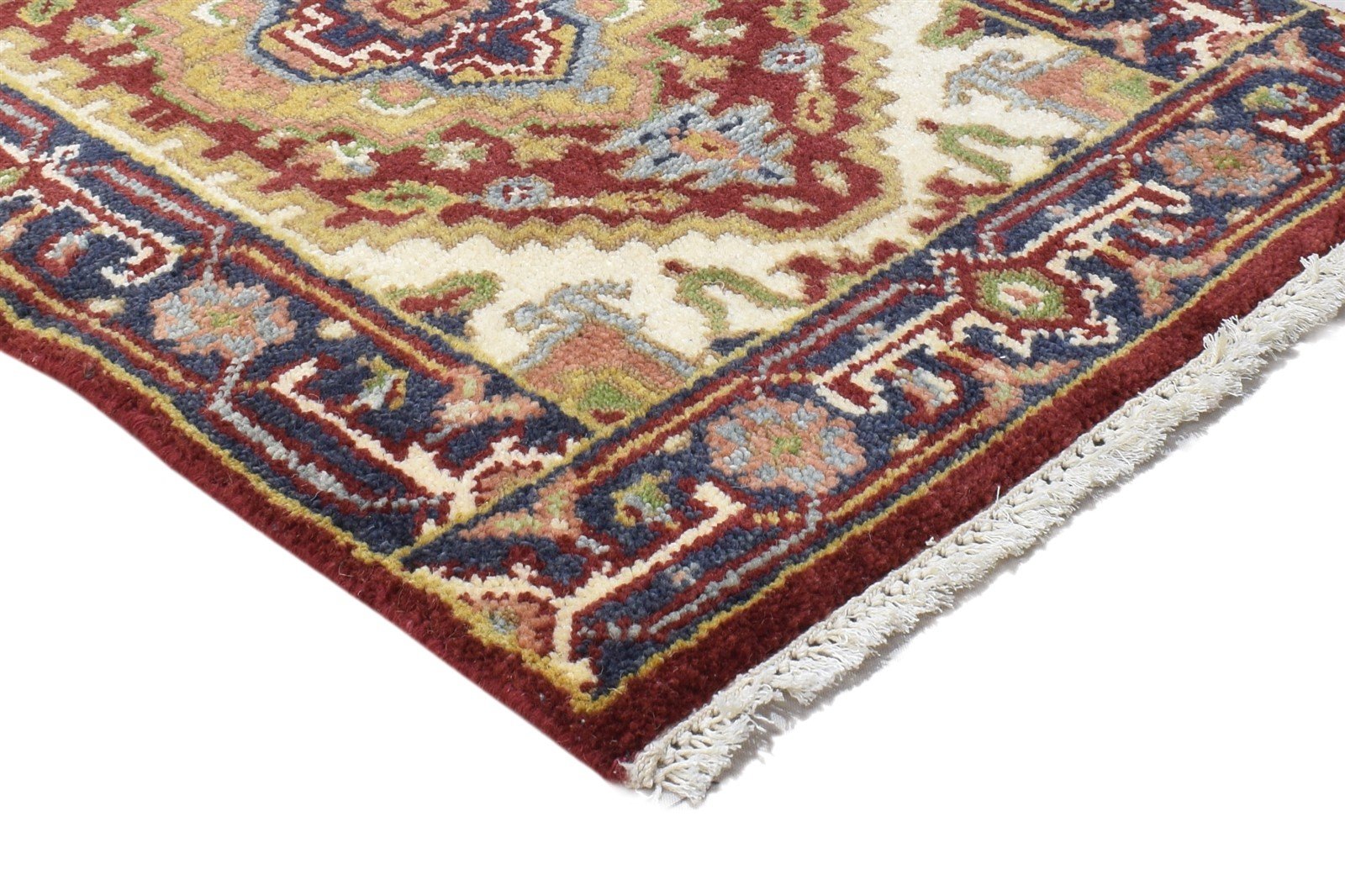 2' X 3' Rug Wool Red Persian Hand Knotted Serapi Oriental Small Carpet 