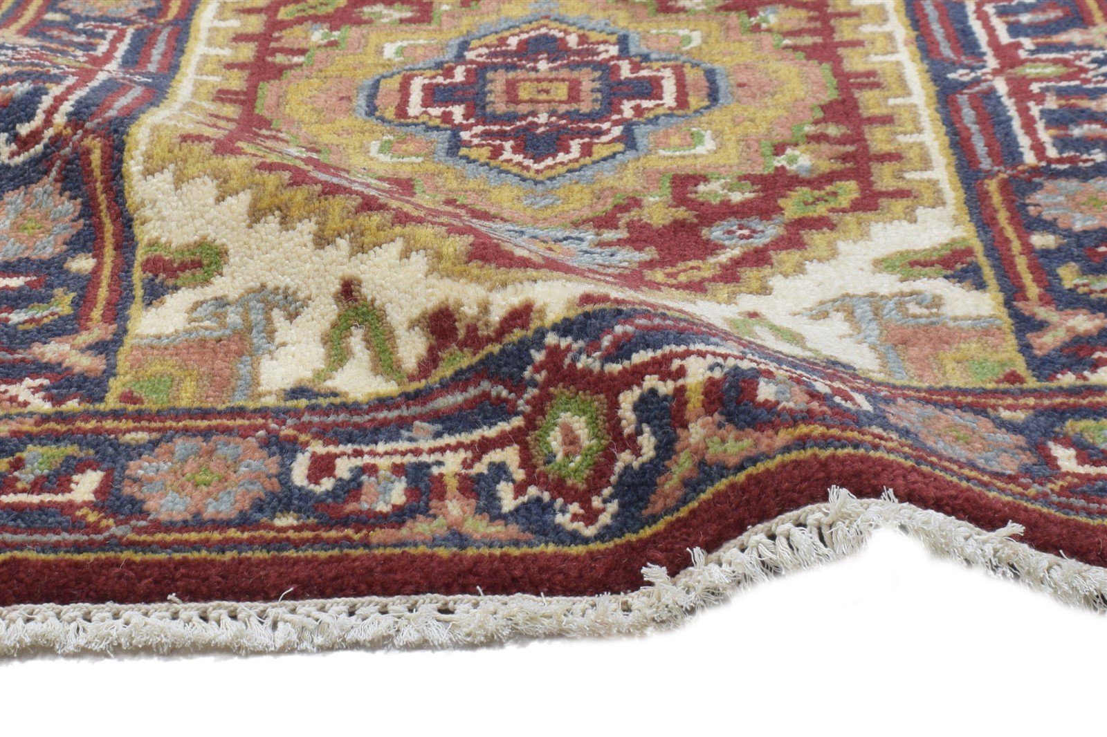 2' X 3' Rug Wool Red Persian Hand Knotted Serapi Oriental Small Carpet 