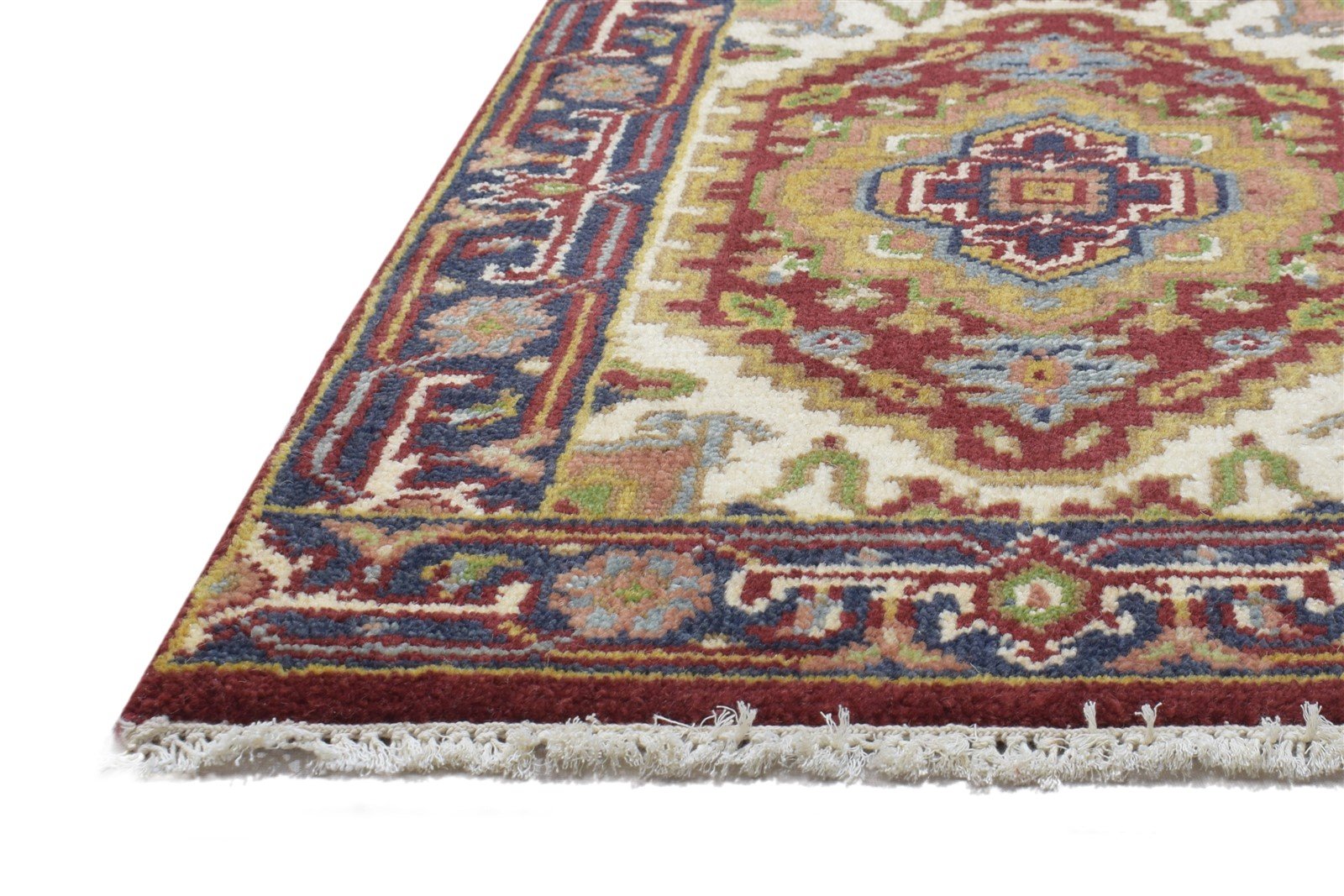 2' X 3' Rug Wool Red Persian Hand Knotted Serapi Oriental Small Carpet 