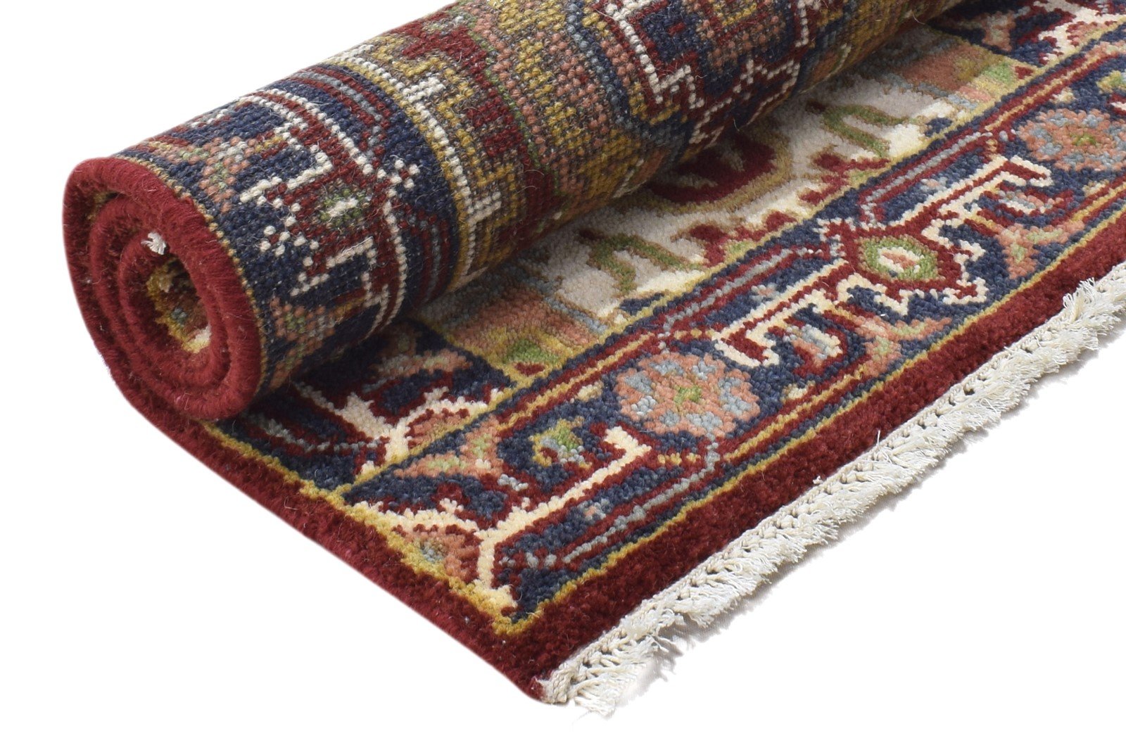 2' X 3' Rug Wool Red Persian Hand Knotted Serapi Oriental Small Carpet 