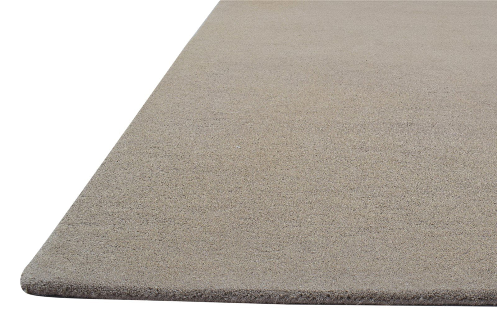 Wool Brown Rug 3' X 5' Modern Hand Tufted Scandinavian Solid Room Size Carpet 