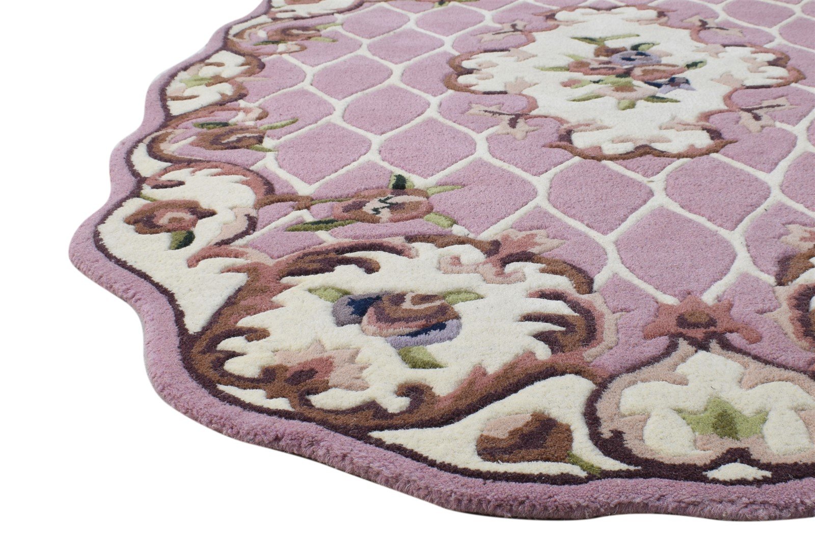 Pink Wool Rug 4' X 6' Persian Hand Tufted Abbuson Oriental Room Size Carpet 