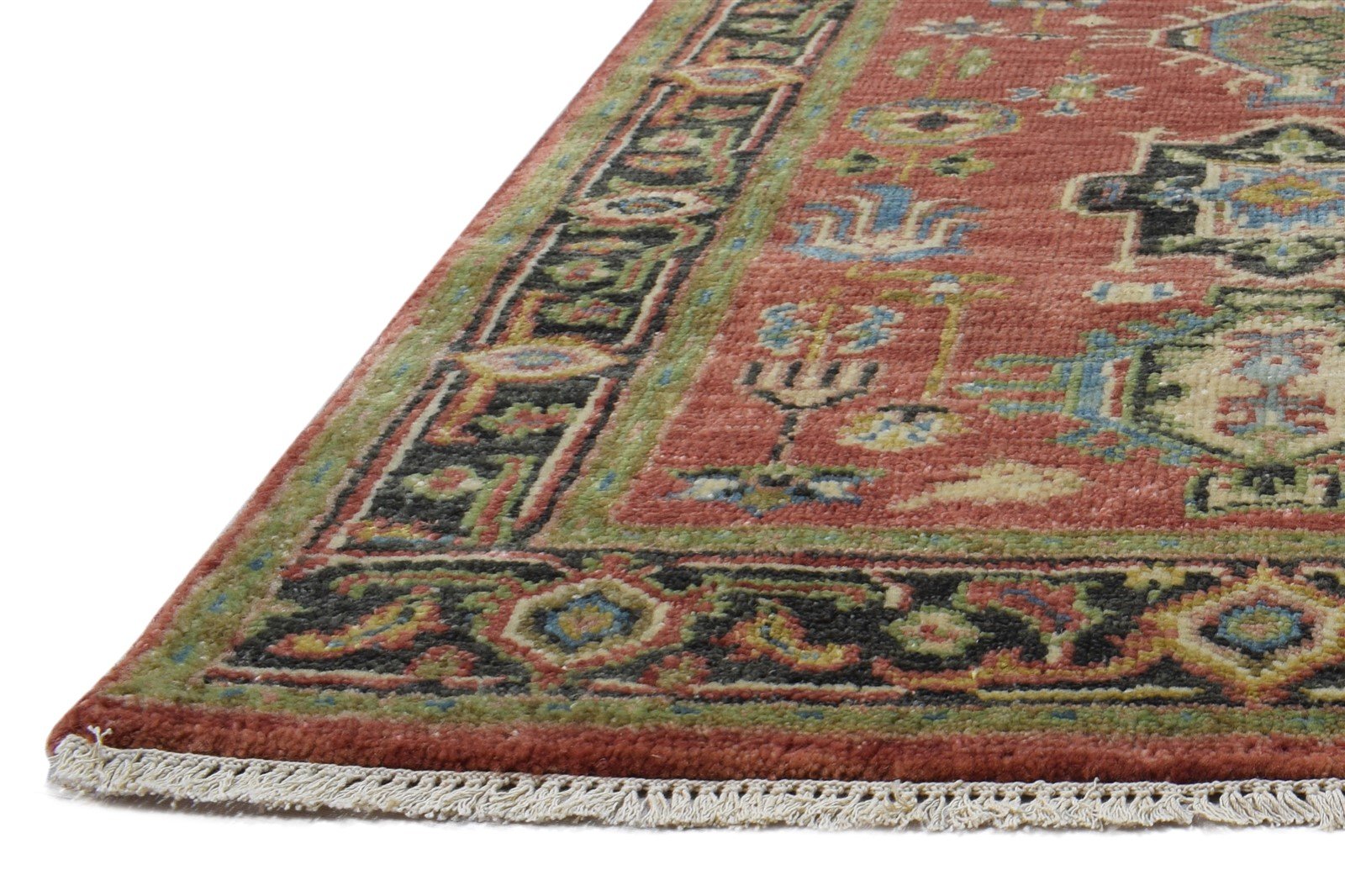 3' X 10' Rug Wool Rust Persian Hand Knotted Kazak Oriental Small Runner 