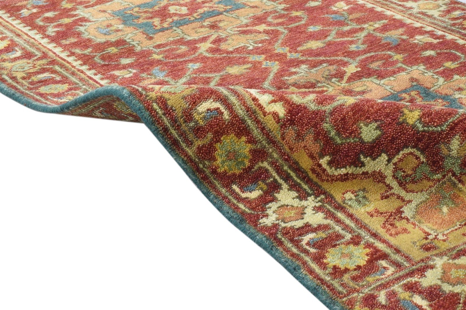 Hand Knotted Rust Wool Rug 2'6 X 12' Persian Kazak Oriental Small Runner 