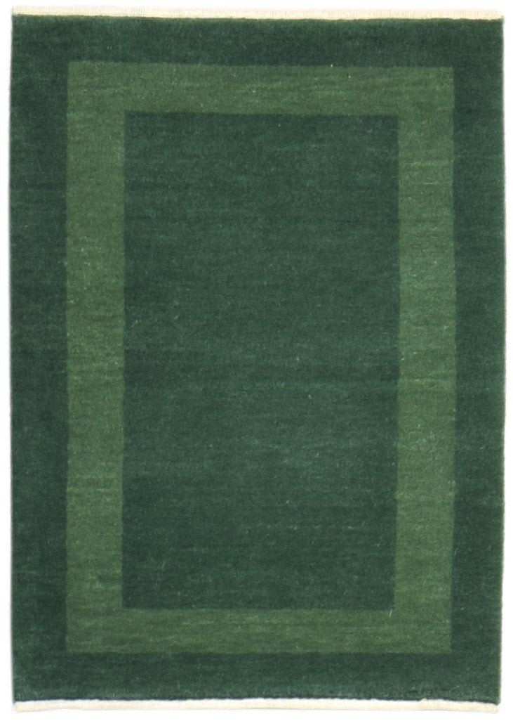 2' X 3' Rug Wool Green Tribal Hand Knotted Gabbeh Bordered Small Carpet 