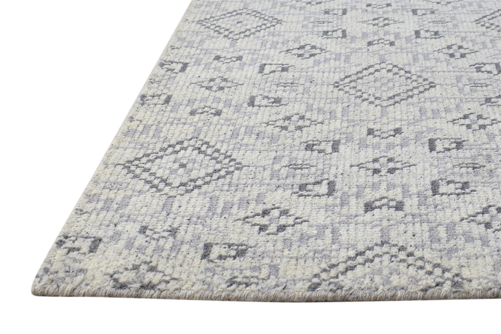 Wool Sage Rug 2' X 3' Modern Hand Knotted Moroccan Modern Small Carpet 