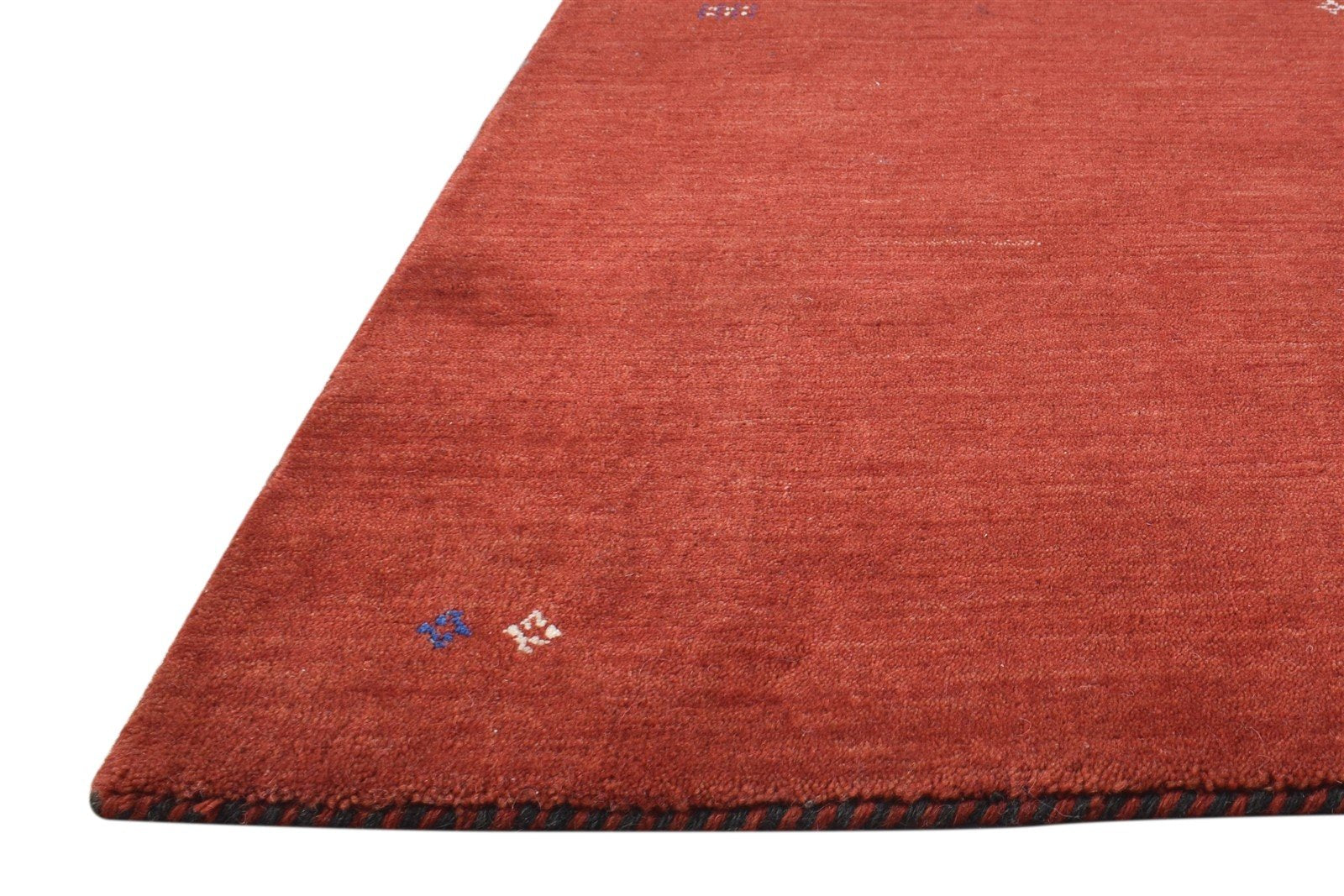 Wool Red Rug 2' X 3' Tribal Handloom Gabbeh Modern Small Carpet 