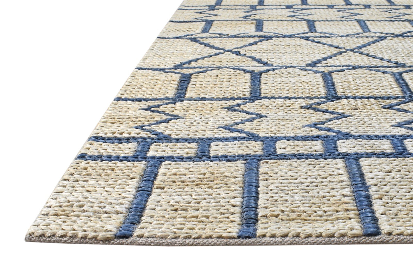 4' X 6' Rug Jute Beige Modern Hand-Hooked Moroccan Modern Room Size Carpet 