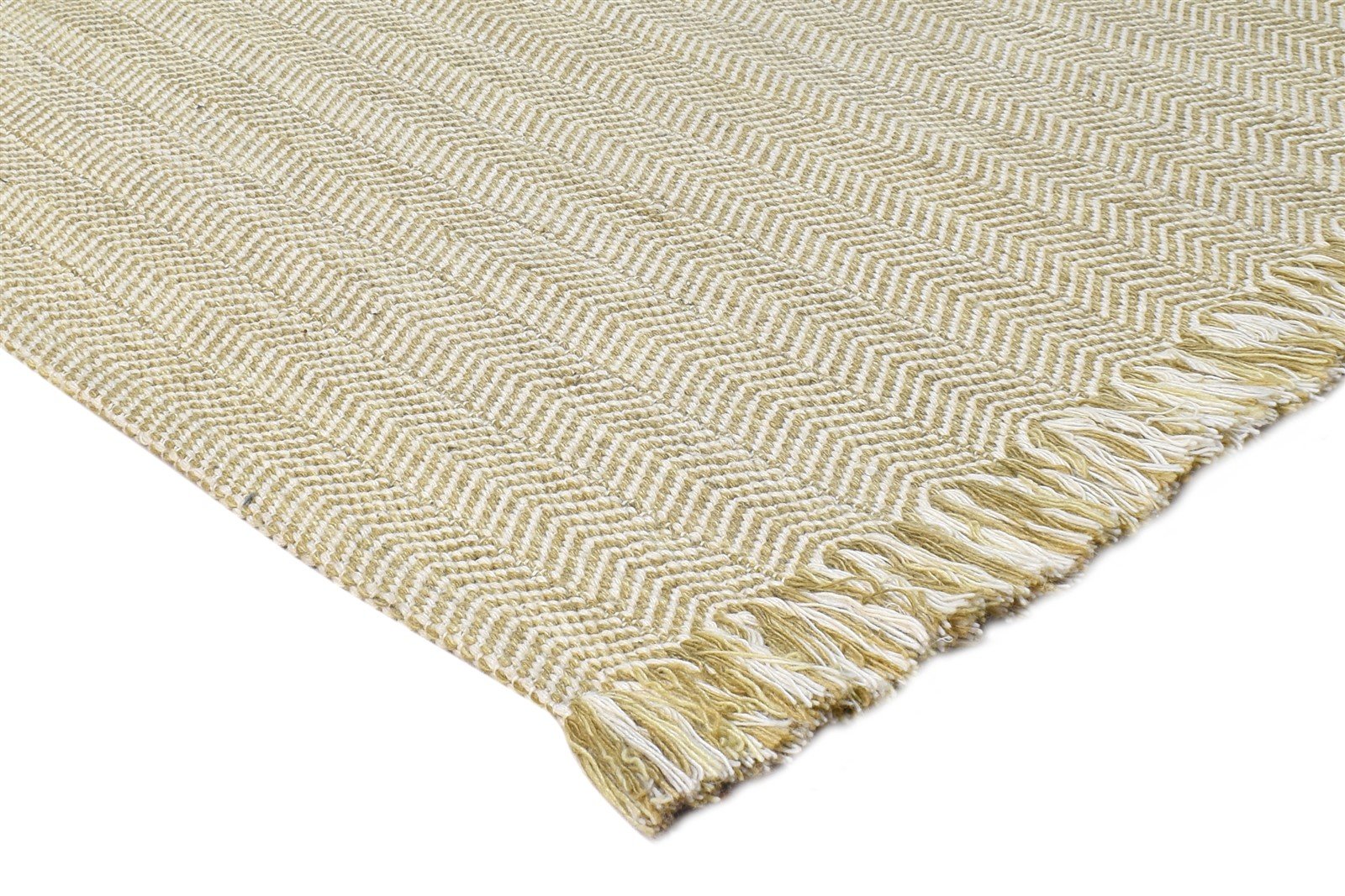 Beige Wool Rug 3' X 5' Modern Dhurrie Scandinavian Solid Small Carpet 