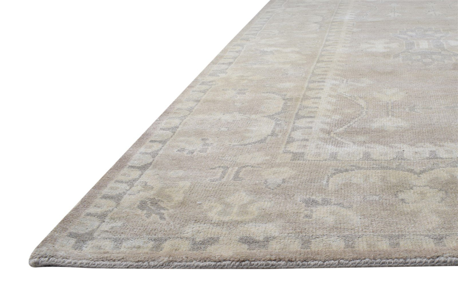 Austin Wool Silk Brown Rug Persian Hand Knotted Oushak Oriental Rug   7865143623829