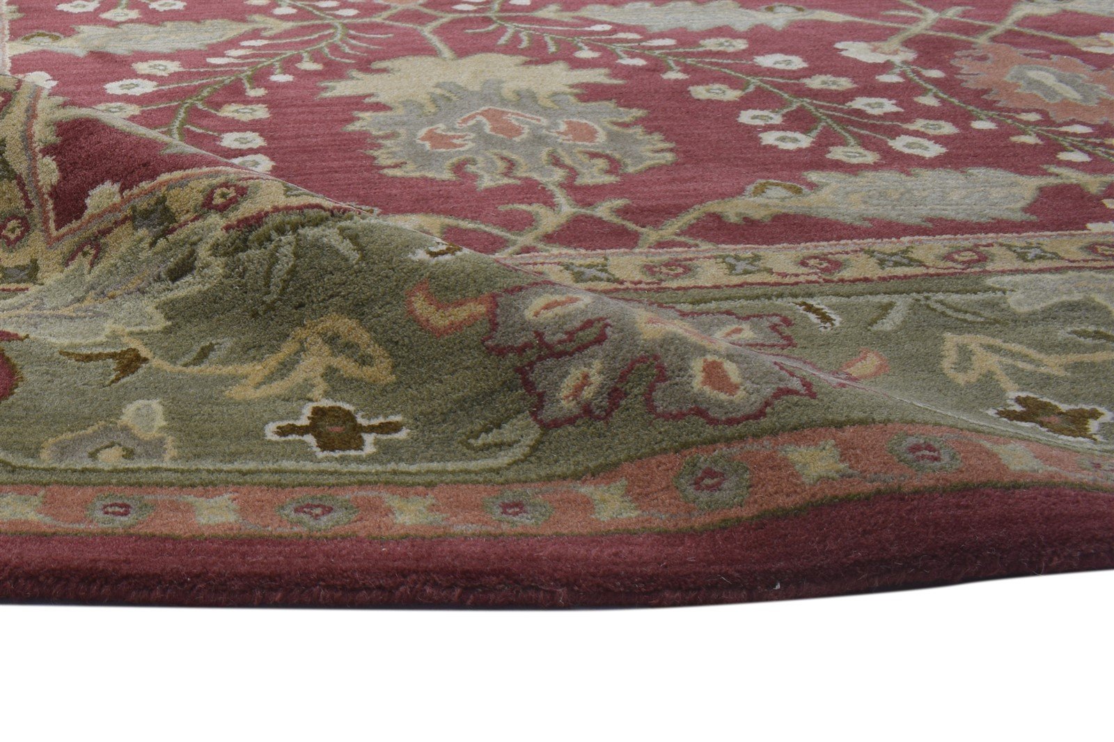 Hand Tufted Red Wool Rug 8' X 10' Persian Kashan Oriental Large Carpet   7864116379797
